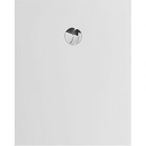 Allibert Receveur de douche recoupable blanc Karbon 100 x 80 cm