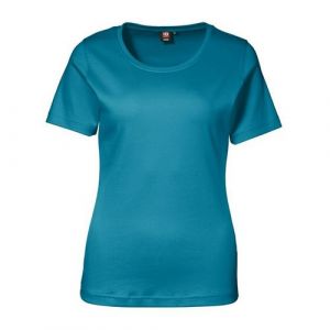 Id T-shirt uni à manches courtes (coupe féminine) - Femme (XL) (Turquoise) - UT 254