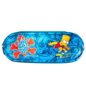 Simpsons Trousse - Bart Simpson - Skateboard - 21 CM - 1 Compartiment - Zippée