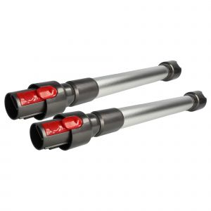 Vhbw 2x Tube compatible avec Dyson V11 Advanced, V11 Outsize, V10 Total Clean, V11, V10 Absolute aspirateur - 44,5 - 66,5cm, argent&eacute;
