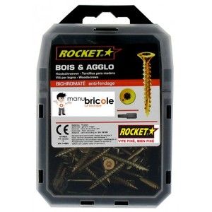 Rocket Vistête fraisée étoile - 5 x 60 mm - lot de 100