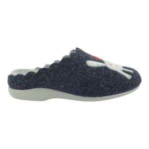 La Maison de l'Espadrille MULE CHAT Bleu - Taille 36