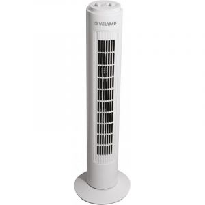 FP Ventilateur colonne oscillant 50W 3 vitesses H74cm Blanc