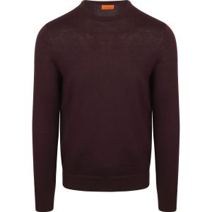 Suitable Pull Laine M&eacute;rino Bordeaux Rouge taille XXL