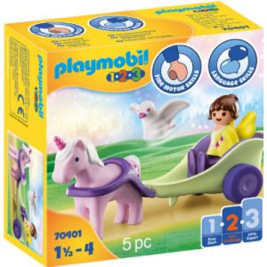 Image de Playmobil Calèche Licorne 1.2.3 70401