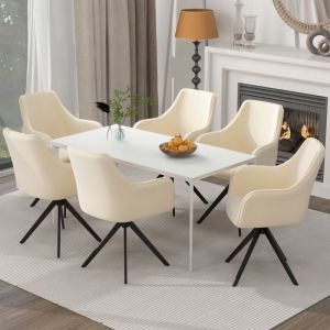 Modfu - Meuble tv blanc avec 3 tiroirs, 200 x 40 x 42 cm, convient aux téléviseurs jusqu'à 90 pouces, capacité de charge 30 kg