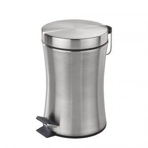 Wenko Poubelle à pédale - Pieno - Acier inox - 3 L