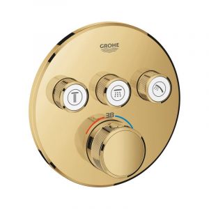 Grohe Thermostat Grohtherm SmartControl 29121 FMS rond 3 ASV or brillant
