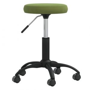 VidaXL Chaise de salle à manger Vert clair Velours