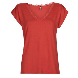 Only Blouses ONLMOSTER S/S LACE V-NECK TOP CS JRS - Couleur S,M,L,XL,XS - Taille Rouge