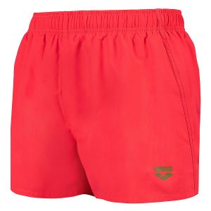 Image de Arena Maillot de Bain Fundamentals R Plage et Piscine, en Tissu Doux, Recyclé et à Séchage Rapide, Court avec Slip Intérieur en Maille - Hommes - Fluo Red-dark Olive, Taille L