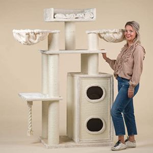 Arbre à chat - RHRQuality Cat Paradise Beige gros chats