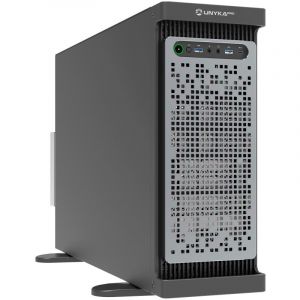 UNYKAch WS-SR630 Station de travail double forme et boîte rack IDC noir/argent