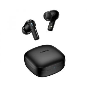 Baseus &Eacute;couteurs sans fil Bowie E19 (A00069600113-00) Bluetooth 5.3 True Wireless contr&ocirc;le tactile appel ENC IPX5 noir