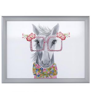 Mikasa X Tipperleyhill Laptray, Plateau Imprim&eacute; avec Fond Rembourr&eacute;, Plateau Rectangulaire pour Manger, Lire et Dessiner, Imprim&eacute; Cheval, 44 cm, Cadeau Unique