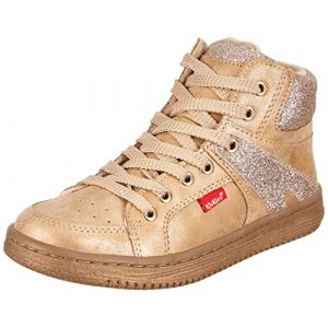 Kickers Sneakers hautes Synthétique Lowell Beige - Couleur Beige - Taille 27