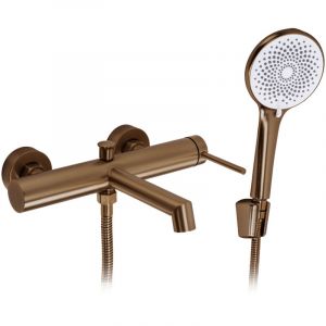 R&eacute;a Robinet De Baignoire Sur Pied Foss Brushed Copper