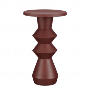 Mica Decorations Estate Side Table - H51 x Ø30 cm - Métal - Violet foncé
