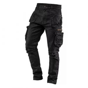 Pantalon de travail à 5 poches, modèle DENIM, noir, taille XL, NEO