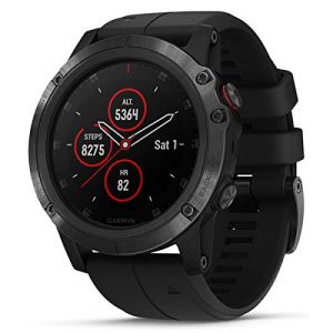 Garmin Fenix 5X Plus Black Sapphire Cardio-Gps Noir - Taille TU