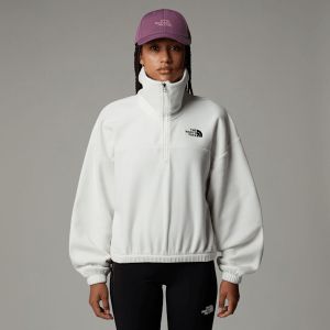 The North Face Polaire À Col Zippé 100 glacier Pour Femme White Dune Taille XL female