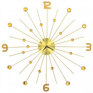 Décoshop26 Horloge murale Métal 70 cm Doré DEC022217