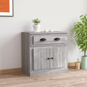 VidaXL Buffet sonoma gris 70x35,5x67,5 cm bois d'ing&eacute;nierie Sonoma gris
