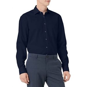 Seidensticker Business Hemd Regular Chemise, Bleu (Dunkelblau 19) Dark, 43 Homme