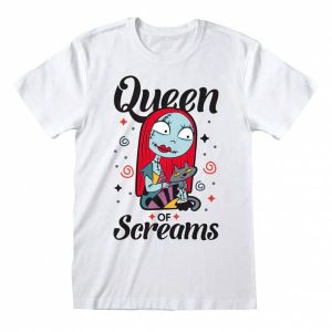 The Nightmare Before Christmas - Queen Of Screams White - T-Shirt - blanc - XL - 100% Coton,Jersey