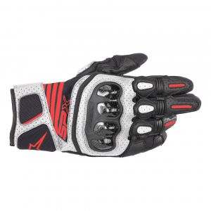 Alpinestars Gants SP X Air Carbon V2 noir/blanc/rouge fluo - 3XL