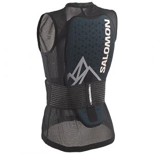 Salomon Flexcell Pro Gilet Protection Dorsale Ski Snowboard pour Femme, Protection R&eacute;glable, Respirabilit&eacute; et Ajustement Facile, Noir, M