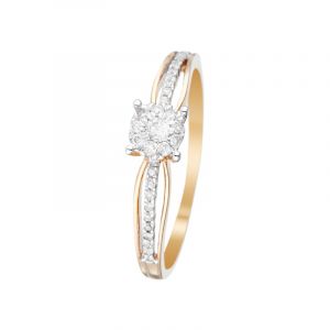 Diamond & Co - Bague La Promise Diamants 0.16 ct or jaune