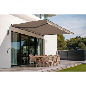 Cazeboo - Store banne monobloc vecchio 4m x 3m Taupe