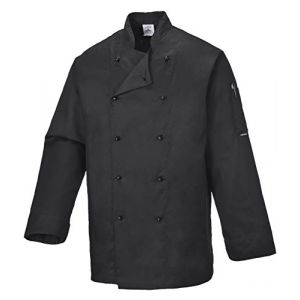 Portwest C834 Somerset Veste de cuisine, Medium, noir