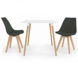 Image de VidaXL Ensemble de salle à manger 3 pcs Gris foncé