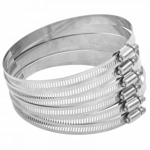VidaXL Colliers de serrage 6 pcs 91-140 mm acier inoxydable 304 n/a