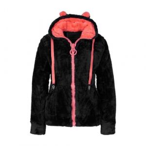Blouson polaire à capuche femme - Marque - Noir - Sports d'hiver - Ski