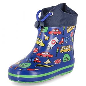 Beck Garçon Traffic Bottes bottines de pluie, Bleu, 30 EU