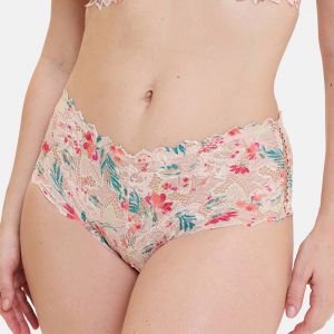 Sans Complexe Culotte dentelle et microfibre rose