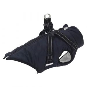 VidaXL Manteau pour Chiens avec Harnais imperm&eacute;able r&eacute;fl&eacute;chissant L36, Manteau d'hiver pour Chien, Manteau pour Chien et Harnais, Manteau pour Chiot avec Harnais