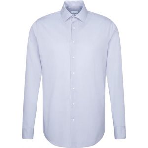 Chemise homme Seidensticker - Bleu business et bleu clair - Élégante et confortable - taille 42