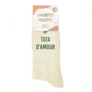 STC Chaussettes paillettes tata d amour (Kdoons, neuf)