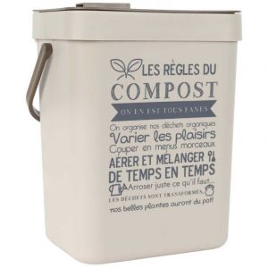 Poubelle &agrave; Compost 5L avec Accroche