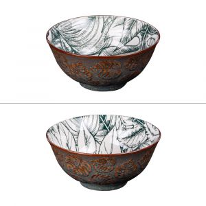 Bol Paraguay 15.5 cm (lot de 6) - Table Passion - Vert - Porcelaine