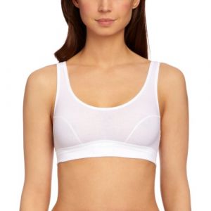 Sloggi Double Comfort Top - Soutien-gorge - Uni - Femme - Blanc