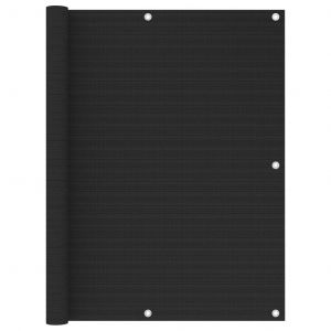 VidaXL Écran de balcon Noir 120x600 cm PEHD