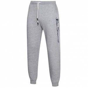 Ben Sherman Large Logo Hommes Pantalon de jogging 0066958G-GRIS MARLE