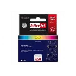 Image de Activejet Encre ah-650cr kolor 21 ml hp hp 650 cz102ae action expacjahp0226