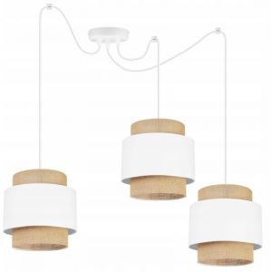 Lampe Suspendu Plafond Lustre Abat-Jour Boho Juta