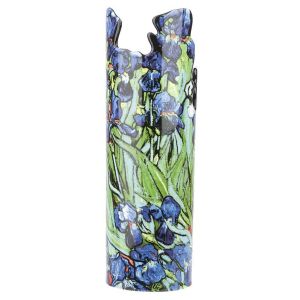 Parastone Vase en c&eacute;ramique silhouette Van Gogh - Les Iris